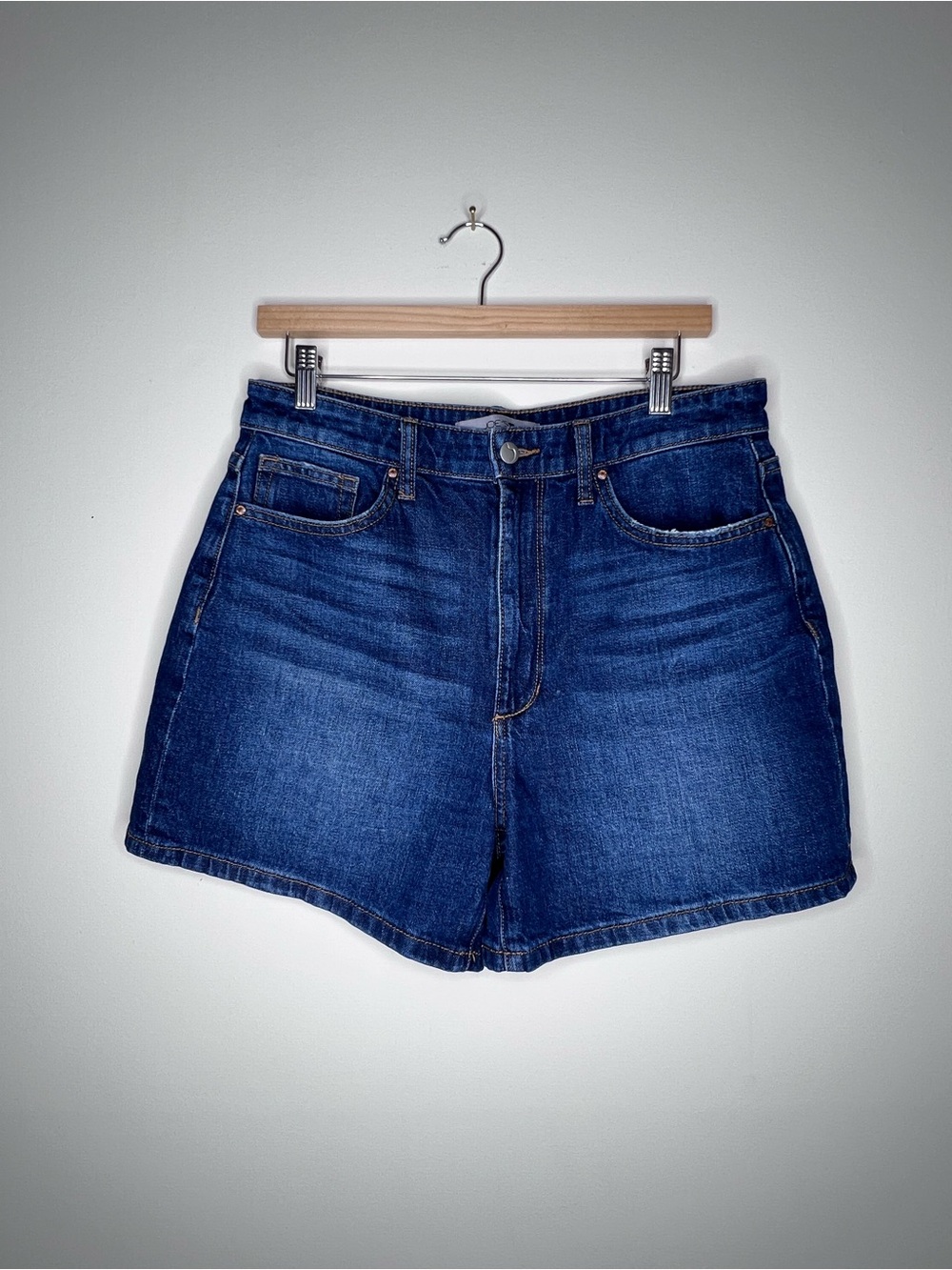 Joe's Jeans Deep Blue High-Rise Denim Shorts